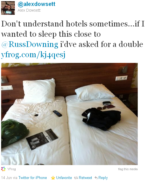 Alex Dowsett - tweet of the week