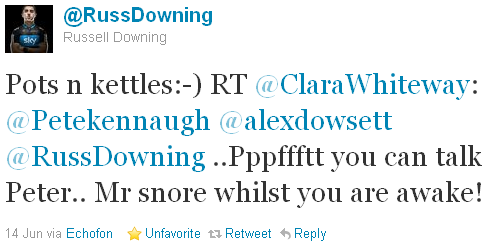 Russell Downing - tweet of the week Russell Downing - tweet of the week