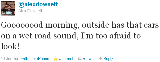 Alex Dowsett - tweet of the week