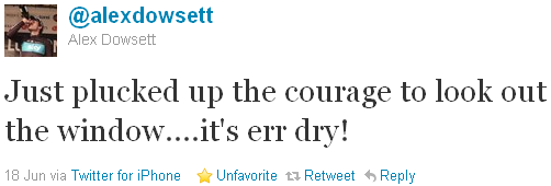 Alex Dowsett - tweet of the week