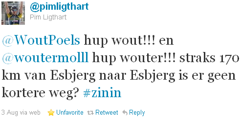 Pim Ligthart - tweet of the week