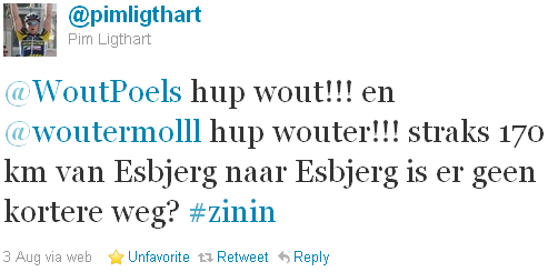 Pim Ligthart - tweet of the week Pim Ligthart - tweet of the week