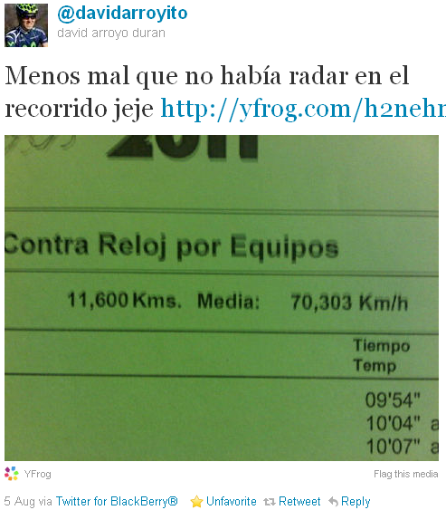 David Arroyo - tweet of the week David Arroyo - tweet of the week