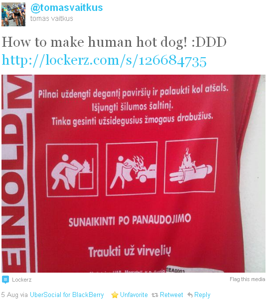Tomas Vaitkus - tweet of the week Tomas Vaitkus - tweet of the week