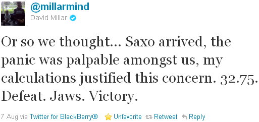 David Millar - tweet of the week David Millar - tweet of the week