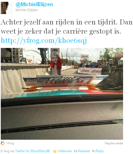 Michiel Elijzen - tweet of the week Michiel Elijzen - tweet of the week