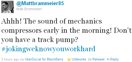 Matt Brammeier - tweet of the week