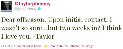 Taylor Phinney - tweet of the week Taylor Phinney - tweet of the week