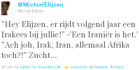 Michiel Elijzen - tweet of the week Michiel Elijzen - tweet of the week