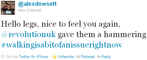 Alex Dowsett - tweet of the week