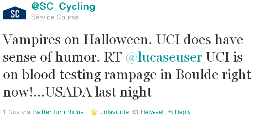 SC Cycling - tweet of the week