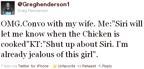 Greg Henderson - tweet of the week