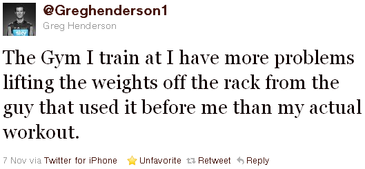 Greg Henderson - tweet of the week