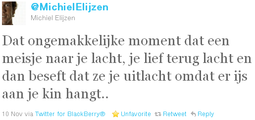 Michiel Elijzen - tweet of the week