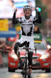 Philip Deignan (Cervélo TestTeam) wint de etappe - © Unipublic Philip Deignan (Cervélo TestTeam) wint de etappe - © Unipublic