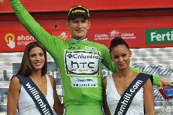André Greipel (Columbia HTC), winnaar van het puntenklassement - © Unipublic André Greipel (Columbia HTC), winnaar van het puntenklassement - © Unipublic