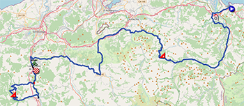 Le parcours de la douzième étape du Tour d'Espagne 2025