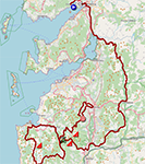 Het parcours van de zestiende etappe van de Ronde van Spanje 2025 Het parcours van de zestiende etappe van de Ronde van Spanje 2025