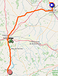 Het parcours van de negentiende etappe van de Ronde van Spanje 2025 Het parcours van de negentiende etappe van de Ronde van Spanje 2025