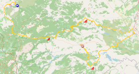 The race route of the tenth stage of the Tour of Spain 2026 The race route of the tenth stage of the Tour of Spain 2026