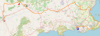 The race route of the eleventh stage of the Tour of Spain 2026 The race route of the eleventh stage of the Tour of Spain 2026