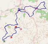 The race route of the forteenth stage of the Tour of Spain 2026 The race route of the forteenth stage of the Tour of Spain 2026
