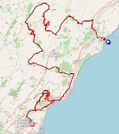 The race route of the sixth stage of the Tour of Spain 2026 The race route of the sixth stage of the Tour of Spain 2026