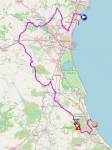 The race route of the eighth stage of the Tour of Spain 2026 The race route of the eighth stage of the Tour of Spain 2026