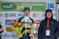 Marco Marcato (Vacansoleil) on the podium (750x)