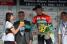 Jrme Cousin (Team Europcar) offers a flower to a miss (3) (424x)
