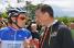 Sylvain Chavanel discussing his race strategy with Gilles Maignan (795x)