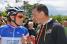 Sylvain Chavanel discussing his race strategy with Gilles Maignan (483x)