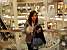 Ling in front of the Christmas picture garden in the mall ... (222x)