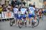 The FDJ riders occupy the road (458x)