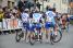 The FDJ riders occupy the road (588x)