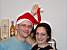 Florent & Marie-Laure avec un chapeau de père Noël (105x)