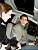 Virginie & Sbastien in a car in the Renault shownroom (428x)