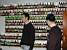 Bernard & Stefan in front of my beer bottle collection (409x)