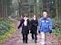 In the woods: Virginie, Marie-Laure, Florent & Aude (180x)