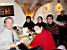 Florent, Virginie, Virginie, Fabian & Marie-Laure in een restaurant in Delft (179x)