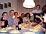 Late in the evening: everyone eating sauerkraut (532x)