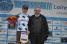 Alexis Gougeard (AG2R La Mondiale) with the race organisor (488x)