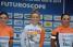 Pauline Ferrand Prevot (Rabo Live) op het podium (201x)