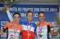 Le podium de la course dames : Lesueur, Ferrand Prevot & Riberot (3) (246x)