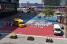 The painting on the ground between the train station and the Jaarbeurs (450x)