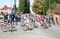 Thomas Voeckler leading the packed bunch (484x)