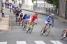 The stretched peloton in Cloyes-sur-le-Loir (413x)