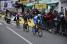The leading trio at the first crossing of the finish line (523x)