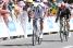 Tadej Pogacar (UAE Team Emirates) prend la victoire devant Jonas Vingegaard (Team Visma | Lease a Bike) au Mur-de-Bretagne (154x)