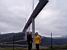 My parents next to the viaduct of Millau (325x)